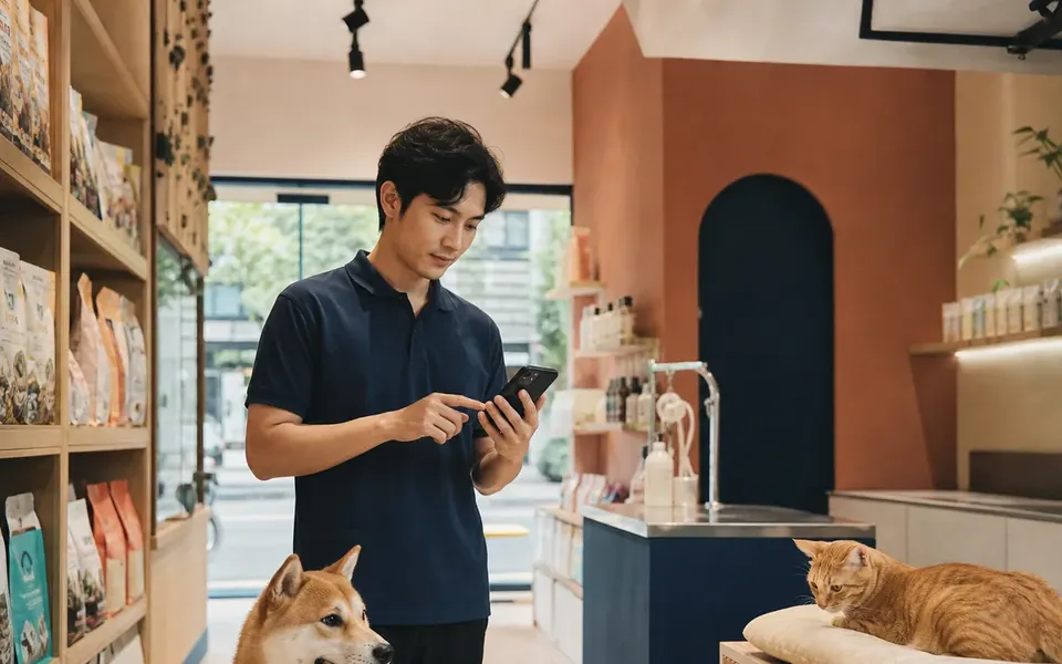 Giao diện demo BẠN NHÀ Petcare — Đúng ca, đủ việc, gọn một chạm