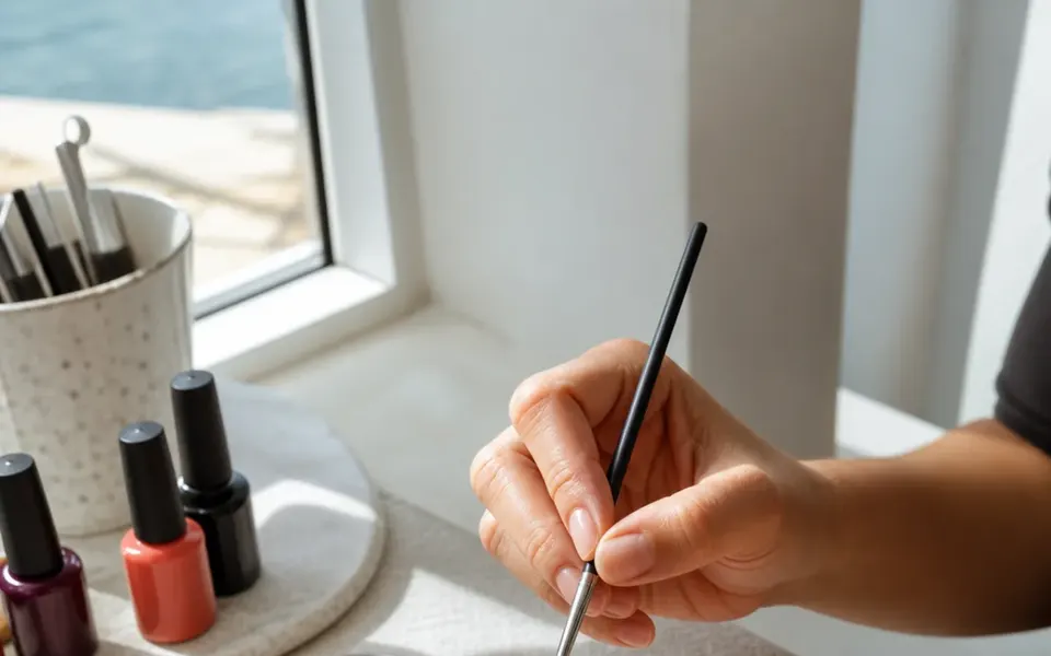 Giao diện demo LỤA NAIL & BROW — Chọn đúng tay nghề, giữ đúng giờ